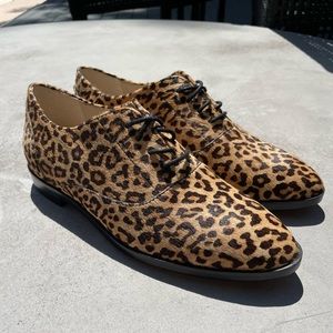 Cole Haan Grandseries Leopard Print Oxfords